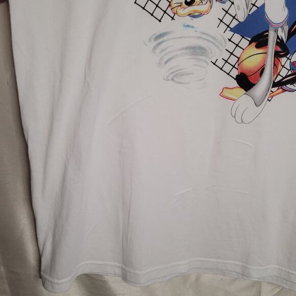 Space Jam 1996 Movie T-Shirt 2XL Bugs Bunny Daffy Taz - Picture 5 of 12